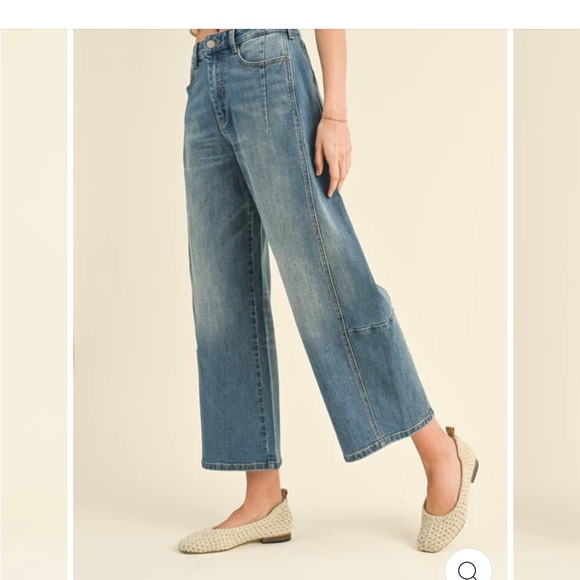 MIOU MUSE BARREL LEG JEANS - Picture 8 of 10